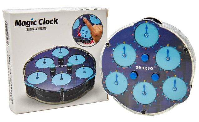 Годинник Рубіка SengSo 3x3 Magnetic Clock, Кольоровий