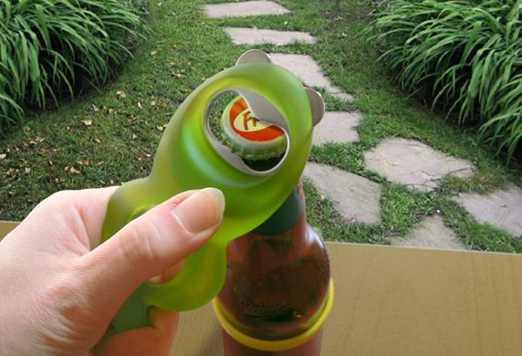 Відкривачка для пляшки Жаба, Зелений, зеленый