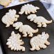 Форми для печива 3 Динозаври, Білий, белый