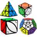 Набор головоломок QiYi 4 cubes bundle №3 (4 шт.), Черный