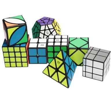 Набір головоломок QiYi 8 cubes Bundle (8 од.), Чорний