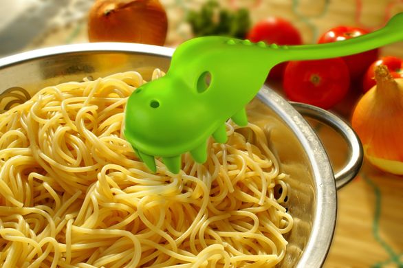 Ложка для спагетти Динозавр, Зелёный, зеленый
