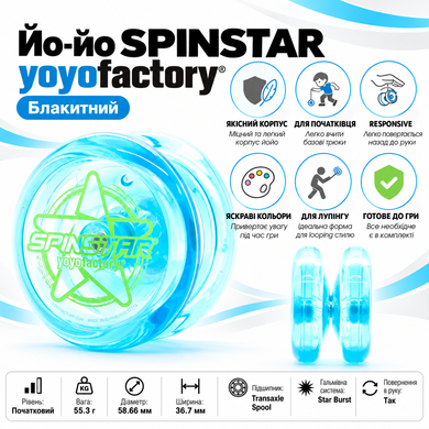 Йо-йо Spinstar Yoyofactory Блакитний