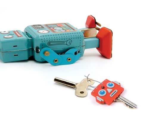 Накладки на ключи Fred & Friends Роботы 2 шт