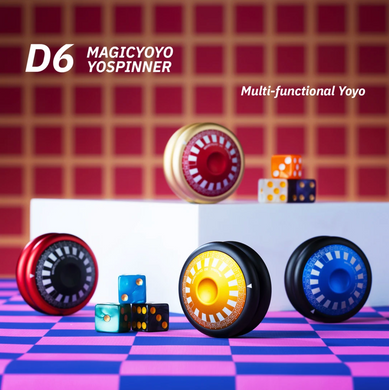 Йойо Magicyoyo D6 YOSPINNER Черный (синий caps)