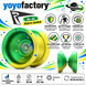 Профессиональное йойо Yoyofactory R-TYPE Желто-зеленое