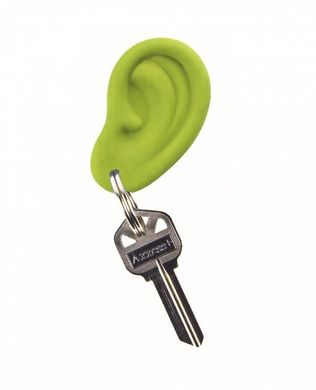 Брелок на ключи Вухо із сережкою, Зелений, зеленый