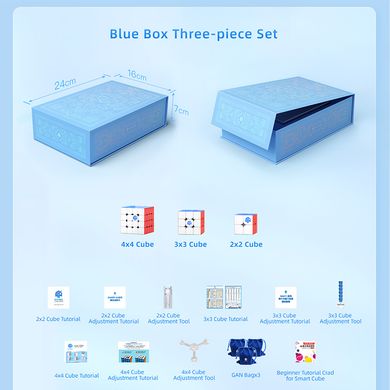 Набор головоломок GAN Blue Box Bundle 4 (GAN 11M, GAN 251 AIR M, GAN 460M)